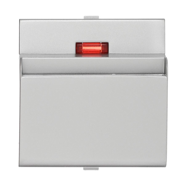 Накладка LK Studio для выключателя гостинничного для включения с помощью карточки (серебристый металлик) LK60, LK80 860703