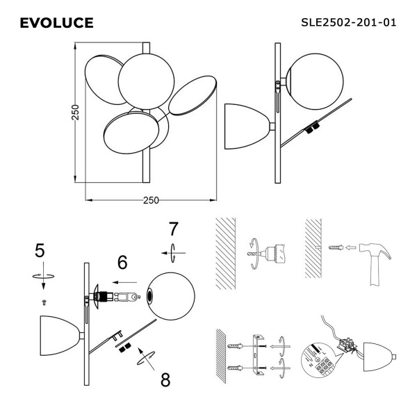 Бра Evoluce VOLA SLE2502-201-01