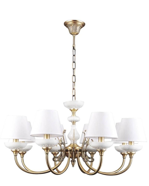 Подвесная люстра Lumien Hall Лива 1025/8H-AB-WT