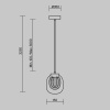 Подвесной светодиодный светильник Maytoni Modern BiologyMOD367PL-L3BSK