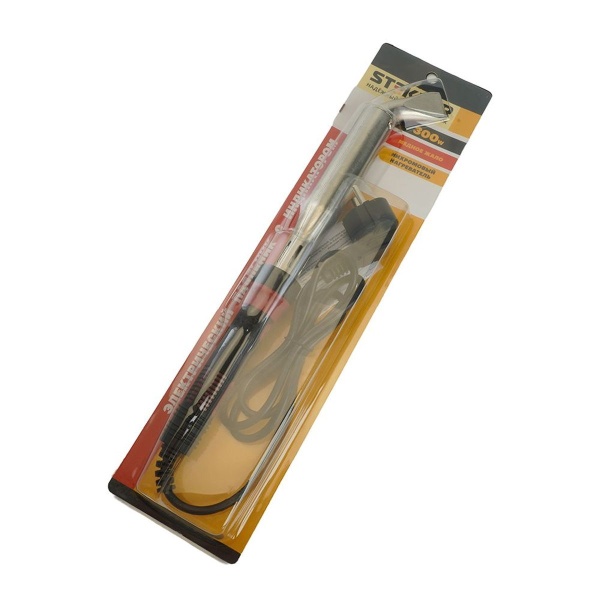 Паяльник с индикатором 300W, нихромовый нагреватель, долговечное жало, 230В, Stekker PLE301-300 49814