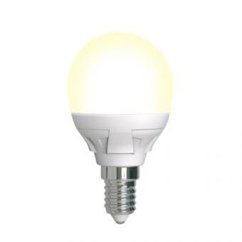 Лампа светодиодная диммируемая (UL-00004302) E14 7W 3000K матовая LED-G45 7W/3000K/E14/FR/DIM PLP01WH
