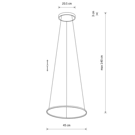 Подвесная люстра Nowodvorski Circolo Led S Black 10813