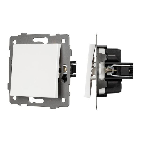 Механизм выключателя одноклавишный перекрёстный SWT-MKX1-PL-WH-V (250V, 10A) Arlight 049875