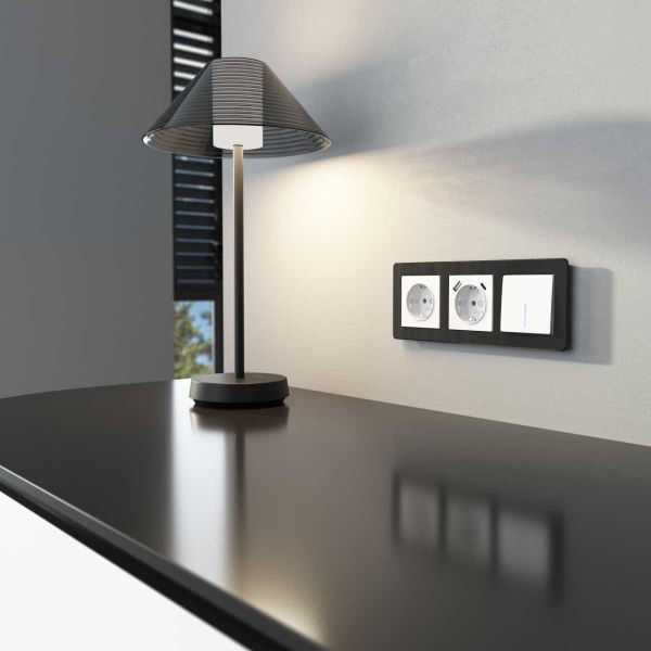 Выключатель одноклавишный проходной с подсветкой Werkel белый W1112101 4690389155079