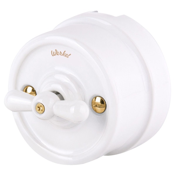 Набор винтов Werkel для накладного выключателя Ретро золото WL18-21-01 4690389105890