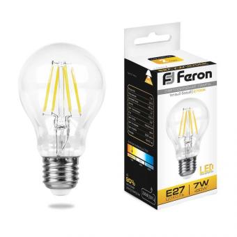 Лампа светодиодная Feron E27 7W 2700K Шар Матовая LB-57 25569