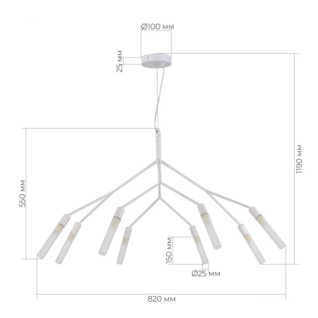 Подвесной светильник Evoluce KAITO SLE1129-503-08