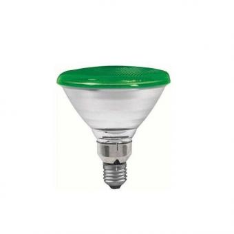 Лампа накаливания рефлекторная PAR38 Е27 80W конус зеленый 27283