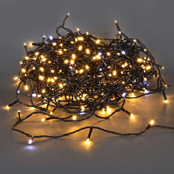 Cветодиодная гирлянда Sneha нить 24V теплый белый мерцающий A-969 WW/WT FLASH