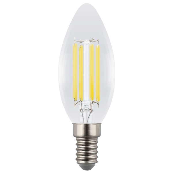 Лампа светодиодная Uniel E14 4W 3000K прозрачная LED-C35-4W/3000K/E14/CL GLY01TR UL-00011936