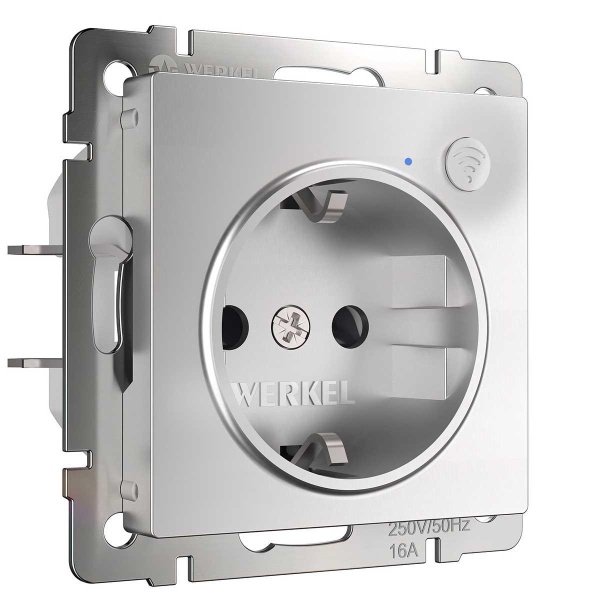 Розетка Wi-Fi Werkel серебряный W1171606 4690389176074 Розетка Wi-Fi Werkel серебряный W1171606 4690389176074