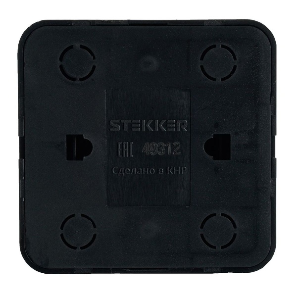 Розетка компьютерная RJ-45 Stekker София черный MST00-20-02 49312