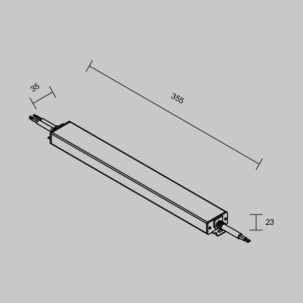 Источник напряжения PSL023 24В 200Вт IP67 Maytoni Led Strip 822013