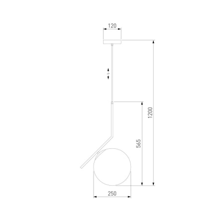 Подвесной светильник Eurosvet 50153/1 латунь