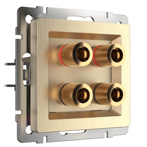 Акустическая розетка Werkel шампань рифленый W1185010 4690389160646 Акустическая розетка Werkel шампань рифленый W1185010 4690389160646