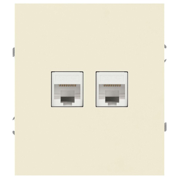 Розетка ЭРА Arktik 16-3108-02 информационная двойная 2XRJ45 слоновая кость Б0070485