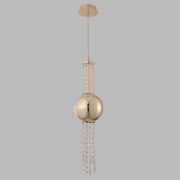 Подвесной светодиодный светильник Crystal Lux Navajo SP3W Led Gold