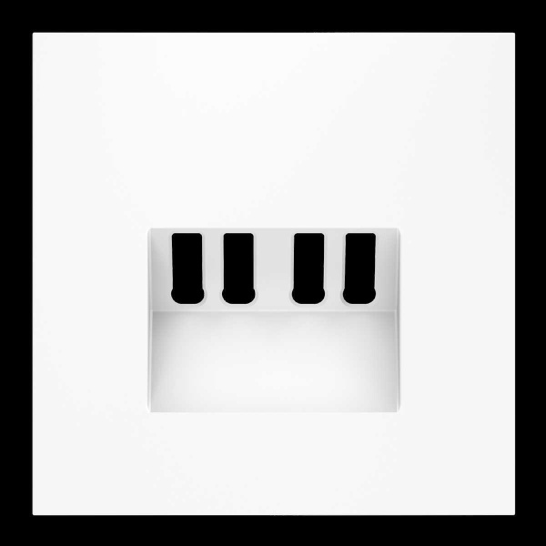 Накладка для розетки акустической 4-местной , S70 (белый матовый) Voltum VLS001502