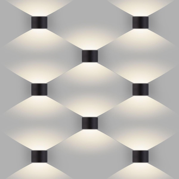 Уличный настенный светодиодный светильник Elektrostandard 1518 Techno LED Blade черный a038828