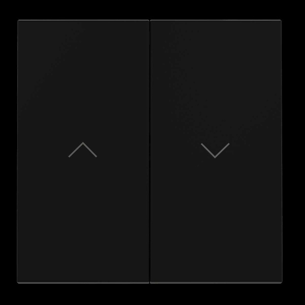 Клавиши для выключателя жалюзи, S70 (черный матовый) Voltum VLS002508