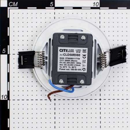 Встраиваемый светодиодный светильник Citilux Омега CLD50R080 Встраиваемый светодиодный светильник Citilux Омега CLD50R080