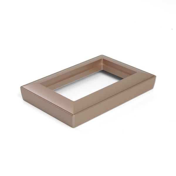 Рамка 2-местная (без перемычки), пластик, Stekker, PFR00-7012-02 Катрин, шампань 50049