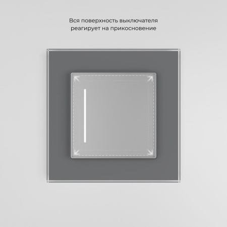 Выключатель одноклавишный Werkel сенсорный W4512006 4690389197987