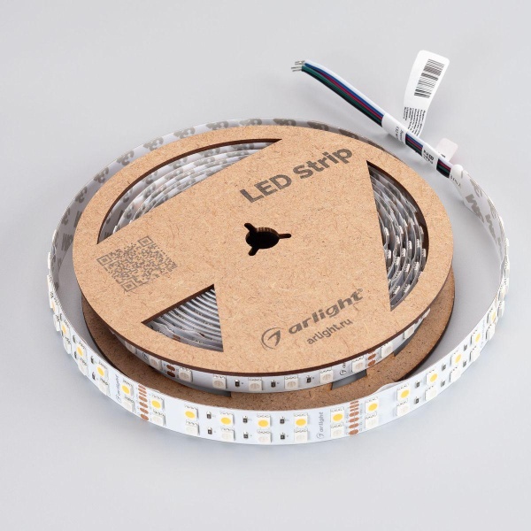 Светодиодная лента Arlight 32W/m 144Led/m 5060SMD разноцветный/теплый белый 5M RT-B144-19mm 24V RGBW-Warm 012327(3)