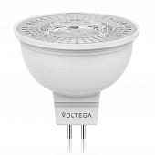 Лампа светодиодная Voltega GU5.3 4W 2800К полусфера прозрачная VG2-S1GU5.3warm4W 6949