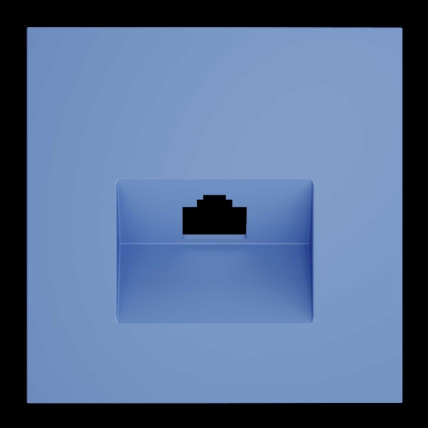 Накладка для розетки компьютерной RJ45 кат.6, S70 (деним) Voltum VLS001315