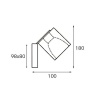 Настенный светильник Italline MRC0821W-1 black