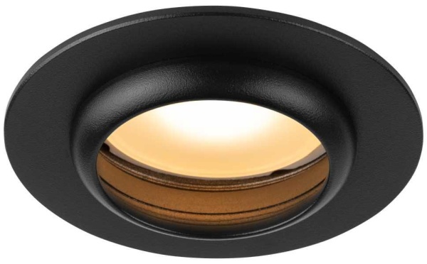 Светильник встраиваемый алюминиевый ЭРА KL109 BK под лампу MR16 GU5.3 черный матовый Б0061826