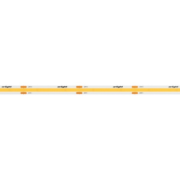 Светодиодная лента Arlight 8W/m 480LED/m CSPSMD холодный белый 5M COB-X480-8mm 24V White6000 039057