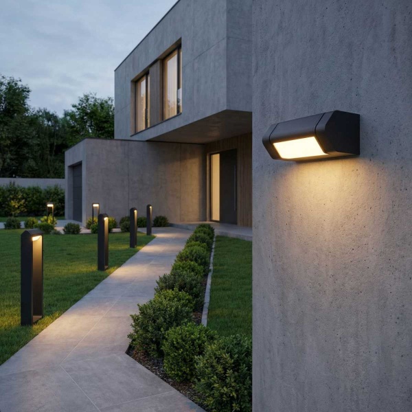 Уличный настенный светодиодный светильник Elektrostandard Dors D LED (35163/D) 3000K черный a072077