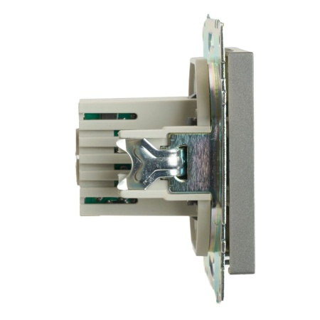 Розетка 2хUSB Stekker Катрин графит GLS10-7115-06 49422