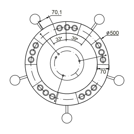 Подвесной светильник Vele Luce Octopus VL10152P05
