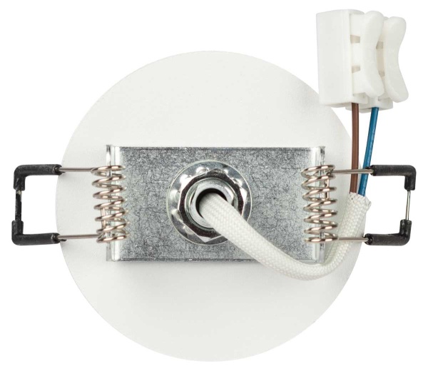 Светильник встраиваемый алюминиевый ЭРА KL106 WH/SL под лампу MR16 GU10 белый/серебро матовый Б0061634