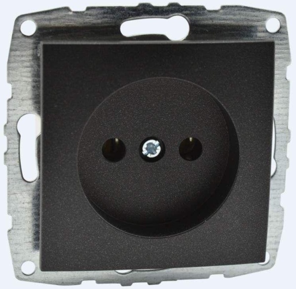 Розетка 2К Mono Electric Despina/ Larissa 16A 250V винтовое подключение графит 500-002022-116 Розетка 2К Mono Electric Despina/ Larissa 16A 250V винтовое подключение графит 500-002022-116