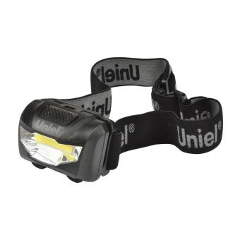 Налобный светодиодный фонарь Uniel (UL-00001379) от батареек 120 лм S-HL017-C Black