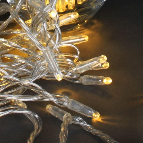 Уличная светодиодная гирлянда Sneha нить 230V теплый белый постоянный A-047C WW