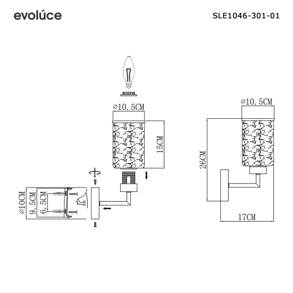 Бра Evoluce Vestre SLE1046-301-01