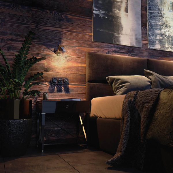 Переключатель-выключатель Werkel одноклавишный Retro коричневый W5612014 4690389166723