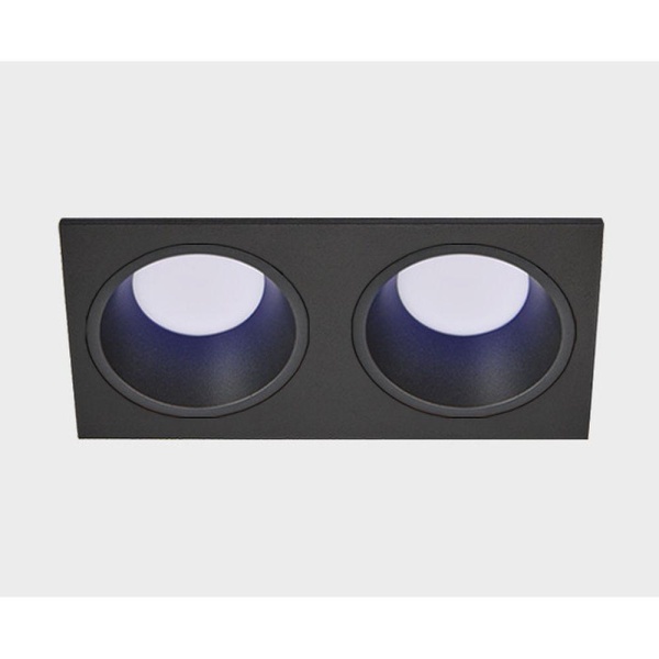 Встраиваемый светильник Italline IT08-8013 black 4000K 2 шт + IT08-8015 black