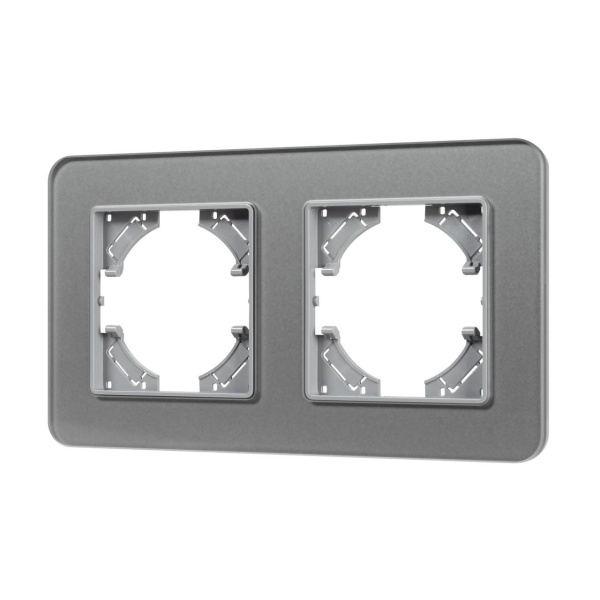 Рамка стеклянная FRM-OMALI-SFGS-2-GR Arlight 049710