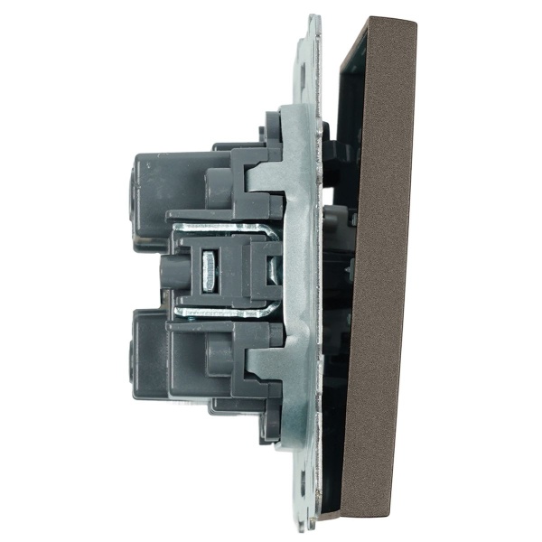 Выключатель 1-клавишный (механизм), Stekker, 250В, 10А Эмили, RSW10-5103-09, антрацит, soft touch 49917