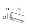 Коннектор прямой Italline Fantom IT010-4013 black