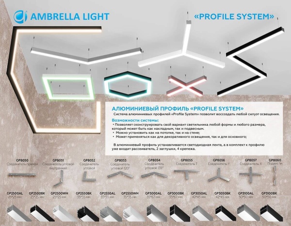 Соединитель угловой Ambrella light Illumination Profile System (5шт) GP8053 Соединитель угловой Ambrella light Illumination Profile System (5шт) GP8053