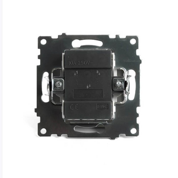 Выключатель двухклавишный Stekker Катрин с подсветкой золото GLS10-7102-08 49217