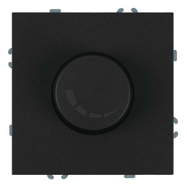 Выключатель диммирующий (механизм), Stekker, 250В, 500W Эмили, RSW10-5106-05, черный уголь, soft touch 49842